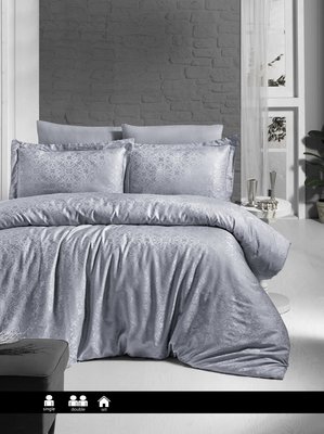 Постільна білизна First Choice Satin Jacquard Lamone Grey 0263 фото КОТОНЧИК