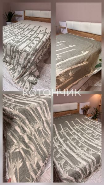 Муслінове покривало Бамбук 200x230см Koloco 88-1310 2821 фото КОТОНЧИК