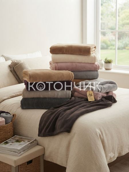 5штук плед флісовий Koloco 150х200см 07-29 3183 фото КОТОНЧИК