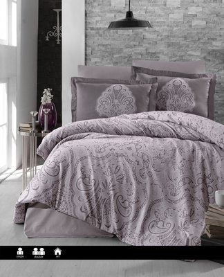 Постільна білизна First Choice Cotton Satin Milena Lavender 0371 фото КОТОНЧИК