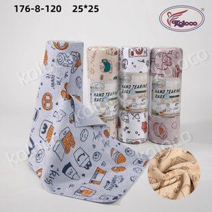 20 шт набор кухонных салфеток из микрофибры 25*25 см 176-8 2351 фото КОТОНЧИК