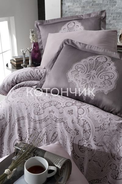 Постільна білизна First Choice Cotton Satin Milena Lavender 0373 фото КОТОНЧИК