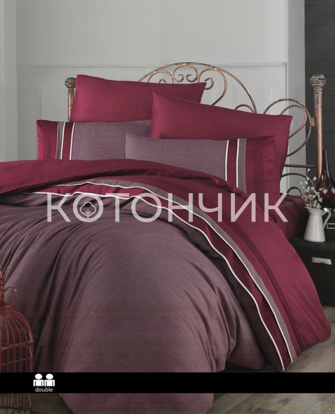 Постельное белье First Choice VIP Moonlight Imaj Dark Red 0276 фото КОТОНЧИК