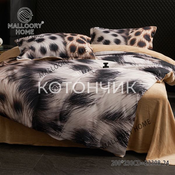 Велюровое постельное белье 5D евро Malloory Home 23308 3072 фото КОТОНЧИК