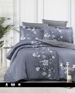 Постільна білизна First Choice Cotton Satin Evan Indigo 0326 фото КОТОНЧИК