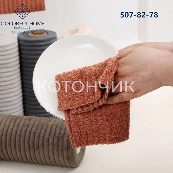 20 шт набір кухонних серветок з мікрофібри 25*25 см Colorful Home 507-82 3049 фото КОТОНЧИК