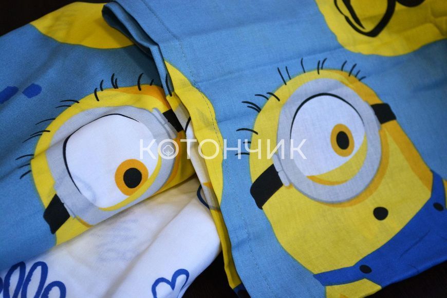 Постільна білизна TAC Disney 160&times;220 см Minions Bananas 1512 фото КОТОНЧИК