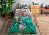 Постельное белье TAC Disney 160×220 см Jurassic World Forest 1513 фото КОТОНЧИК