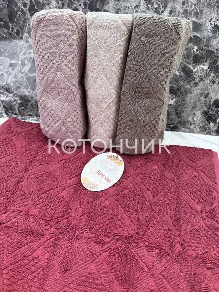 Набір махрових рушників 4штуки 50х90см Cestepe Lux Estela Туреччина 2903 фото КОТОНЧИК