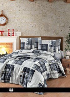 Постельное белье First Choice Flanel Winter Grey 0132 фото КОТОНЧИК