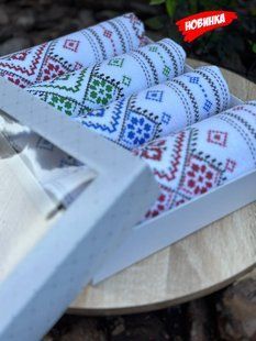 Набір рушників 4 штуки в коробці мікрофібра 25х50см  2989 фото КОТОНЧИК