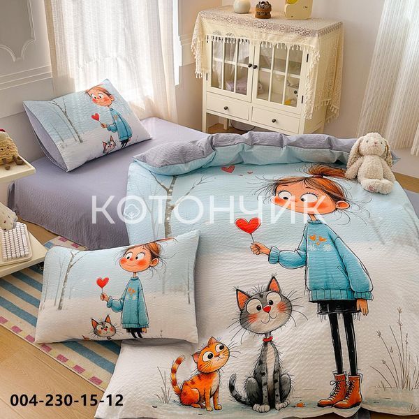 Постільна білизна муслін жатка Colorful Home 004-230 3273 фото КОТОНЧИК