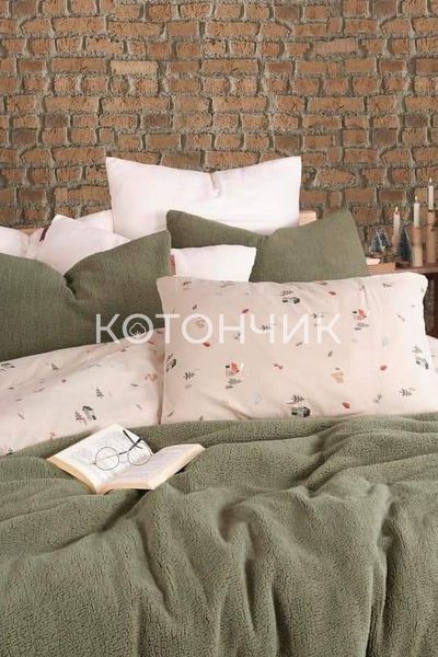 Покрывало-плед с наволочками Тедди евро, Sherwood, Турция 1585 фото КОТОНЧИК