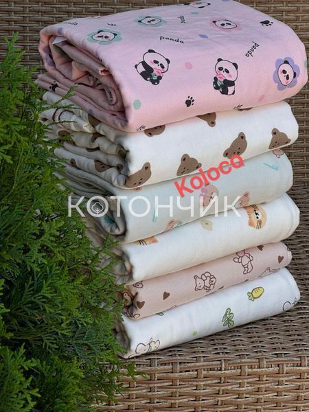 Дитяча простиня льон/махра 110х110см 88-799 2964 фото КОТОНЧИК