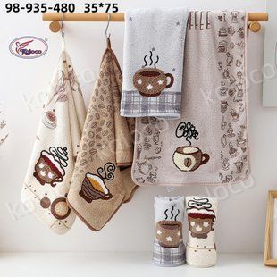 Мікрофіброві рушники 6 штук 35х75см Koloco 98-935 2841 фото КОТОНЧИК