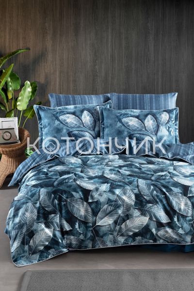 Постільна білизна La Romano Premium Satin Rican Blue 0282 фото КОТОНЧИК