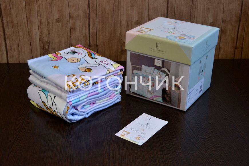 Постельное белье для новорожденных First Choice Baby Digital Bamboo, 100x150см Magic 0233 фото КОТОНЧИК