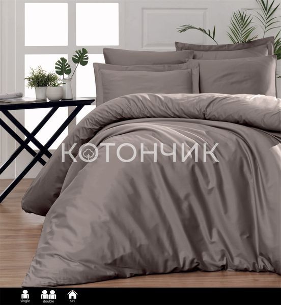 Постільна білизна First Choice Cotton Satin Snazzy Mink 0532 фото КОТОНЧИК