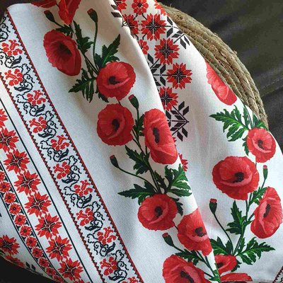 Рушник для кухні в українському стилі, 45х65 см, льон, Тираспіль 002, від 10 штук 0928 фото КОТОНЧИК