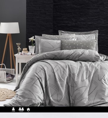 Постельное белье First Choice Cotton Satin Rovena Grey 0335 фото КОТОНЧИК