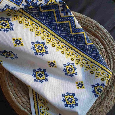 Рушник для кухні в українському стилі, 45х65 см, льон, Тираспіль 004, від 10 штук 0930 фото КОТОНЧИК