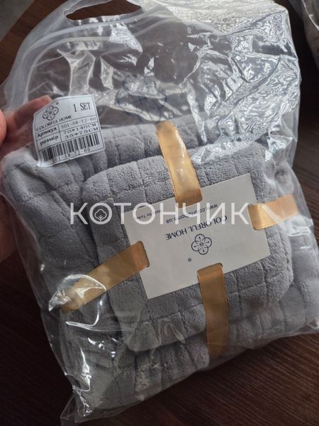 Набір рушників Клітинка мікрофібра, баня+кухня 501-58 2780 фото КОТОНЧИК