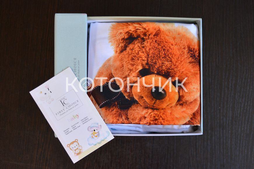 Постільна білизна для немовлят First Choice Baby Digital Bamboo, 100x150см Bear 0237 фото КОТОНЧИК