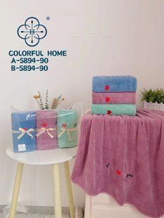 Набор микрофибровых полотенец 3 штуки 50х90см Colorful Home 5894 2366 фото КОТОНЧИК