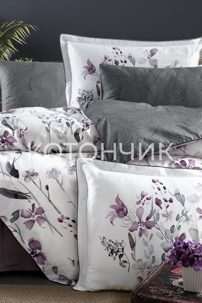 Постільна білизна La Romano Premium Satin Delcina Grey 0288 фото КОТОНЧИК