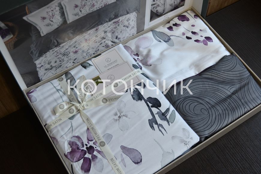 Постельное белье La Romano Premium Satin Delcina Grey 0288 фото КОТОНЧИК