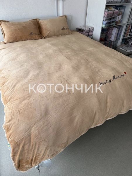 Велюрова постільна білизна Monica євро Koloco 2314 фото КОТОНЧИК