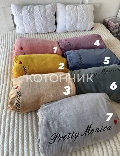 Велюрова постільна білизна Monica євро Koloco 2314 фото КОТОНЧИК