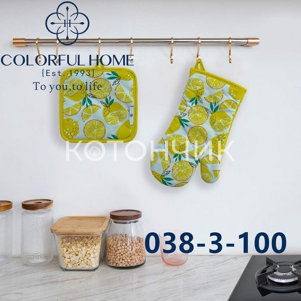 4штуки кухонних рукавичок з прихваткою 038-3 2789 фото КОТОНЧИК
