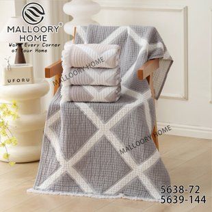 Муслінові рушники з бахрамою 8 штук 50х90см Malloory Home 5639 3005 фото КОТОНЧИК