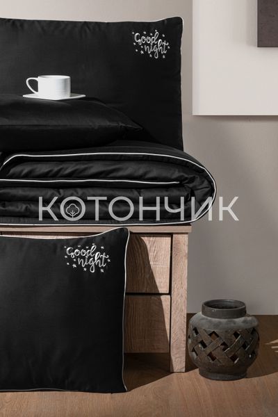 Постельное белье First Choice Deluxe Satin Dark Series Timeless Black 0099 фото КОТОНЧИК