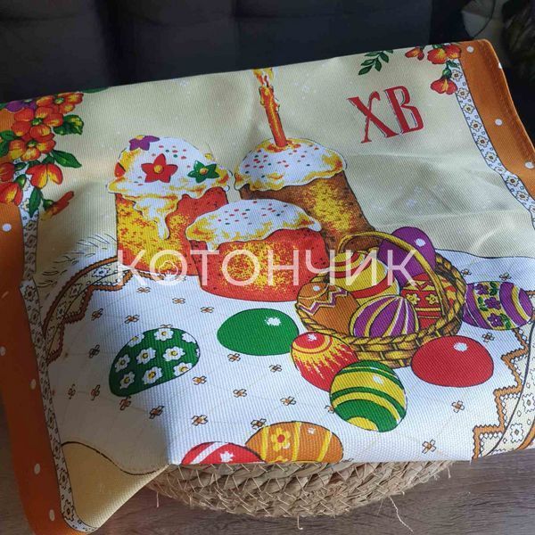 10штук льняний пасхальний рушник 014, 45х65 см, Тираспіль, від 10 штук 0990 фото КОТОНЧИК