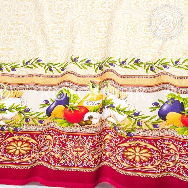 Льняна скатертина "Богема", 150х220см 0613 фото КОТОНЧИК
