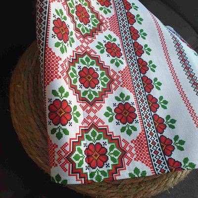 Рушник для кухні в українському стилі, 45х65 см, льон, Тираспіль 010, від 10 штук 0940 фото КОТОНЧИК