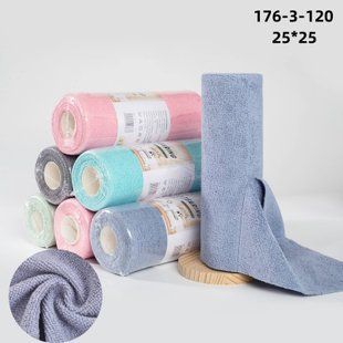 20 шт набір кухонних серветок з мікрофібри 25*25см відривні 1638 фото КОТОНЧИК