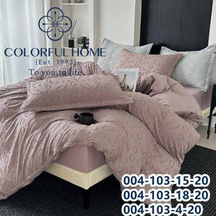 Євро комплект з простинею на резинці Colorful Home  2578 фото КОТОНЧИК