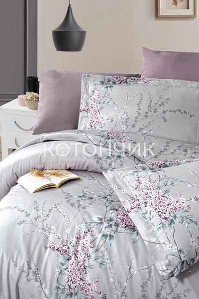 First Choice Cotton Satin bedding Wisteria Lilac 0343 фото КОТОНЧИК