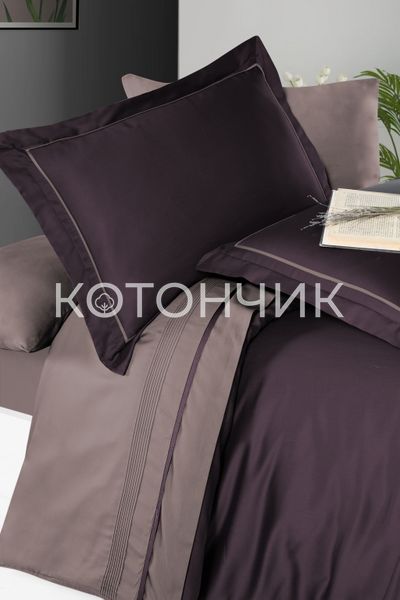 Постельное белье First Choice Deluxe Satin Dark Series Serenity Purple & Lilac 0103 фото КОТОНЧИК