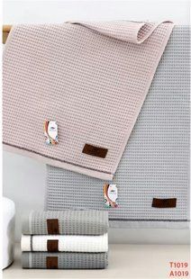 Вафельні рушники 12 штук 35х75 см Malloory Home 3118 фото КОТОНЧИК