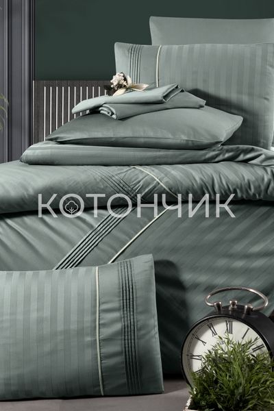 Постільна білизна First Choice Deluxe Satin Dark Series Modalife Moonmist 0107 фото КОТОНЧИК