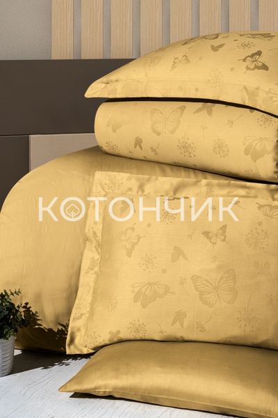 Постільна білизна First Choice Satin Jacquard Corina Ocher 0248 фото КОТОНЧИК