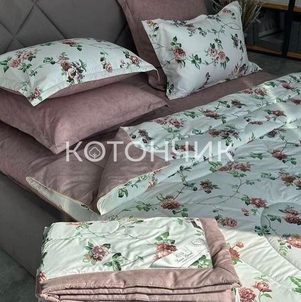 Постільна білизна Laura Grand 4 сезона з двома ковдрами євро  3199 фото КОТОНЧИК