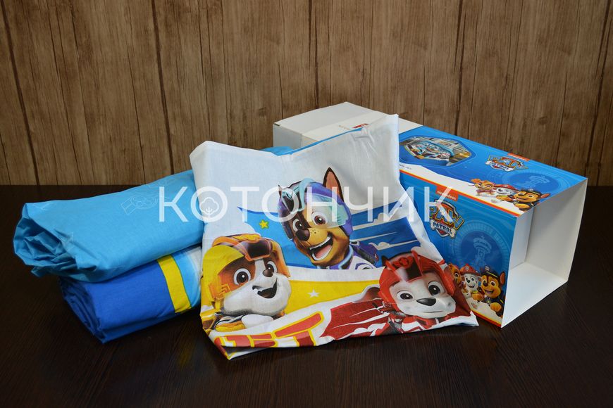 Постільна білизна TAC Disney 160×220 см Paw Patrol Jet 1501 фото КОТОНЧИК