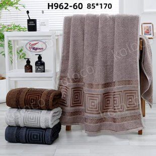 Рушник сауна махра Koloco Н962-60, 90х160 см 2272 фото КОТОНЧИК