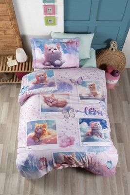 Постільна білизна First Choice Exclusive Digital Ranforce 160×220 Cute Cats 0897 фото КОТОНЧИК