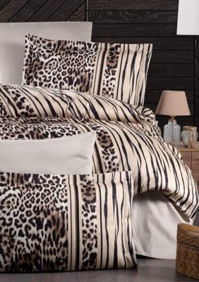 Постельное белье First Choice Cotton Satin Leopard Brown 1097 фото КОТОНЧИК